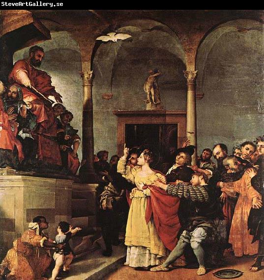 Lorenzo Lotto St Lucy before the Judge